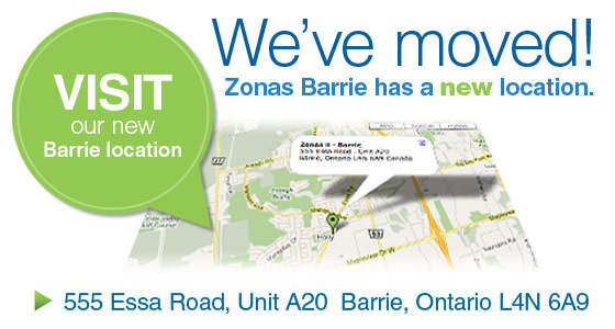 new barrie zonas location